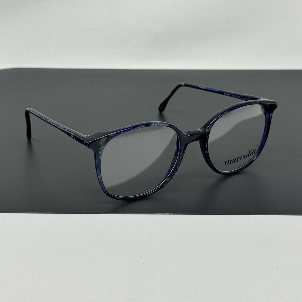 VINTAGE Eyeglasses MARCOLIN  FRAME Dawn 520 Col 310 Blue . Round 52 - 19  Italy